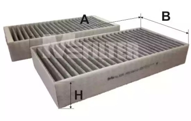 K9110C2 MFILTER Фильтр салона MB W164/251 (угольный)